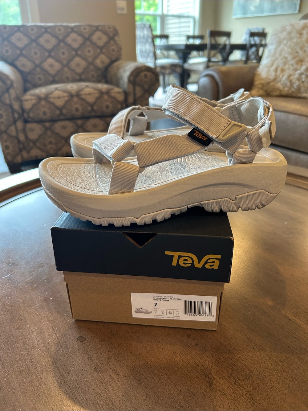 Teva Hurricane XLT2 Ampsole Mosk Grey Size 7 - Picture 6 of 12